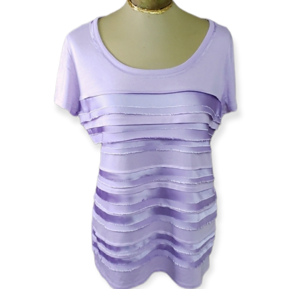 Cato Short Sleeve Shirt Size Large